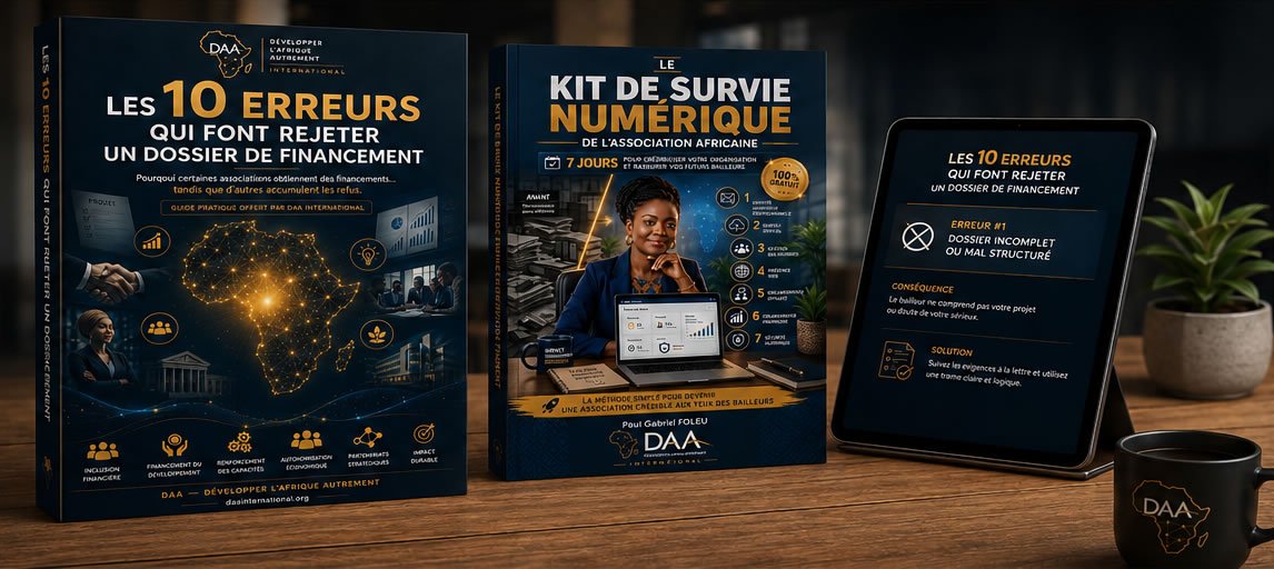 Les deux guides du Pack Autonomie Numérique et Financement de DAA International